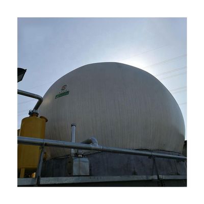 গুণ  Round Double Membrane Biogas Holder With Recycling Advantage কারখানা