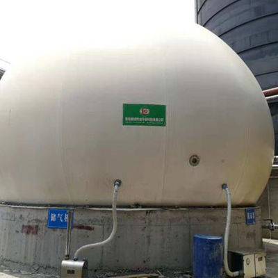 গুণ  PES PVC PDFE Double Membrane Biogas Holder Gas Holder In Biogas Plant কারখানা