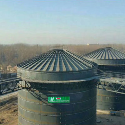 গুণ  WWTP 800m3 Biogas Digester Tank RNG Anaerobic Digester Septic Tank কারখানা