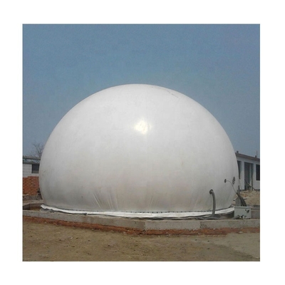 ক্ষয়রোধী বিশেষ PES PVC PDFE উপাদান সহ ডাবল মেমব্রেন বায়োগ্যাস হোল্ডার