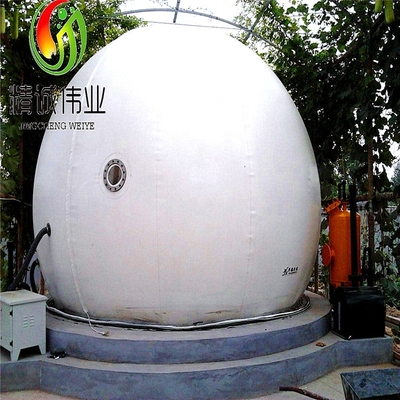 গোলাকার আকারে সঞ্চয়ের জন্য ক্ষয়রোধী PES/PVC/PDFE মিথেন গ্যাস ট্যাঙ্ক